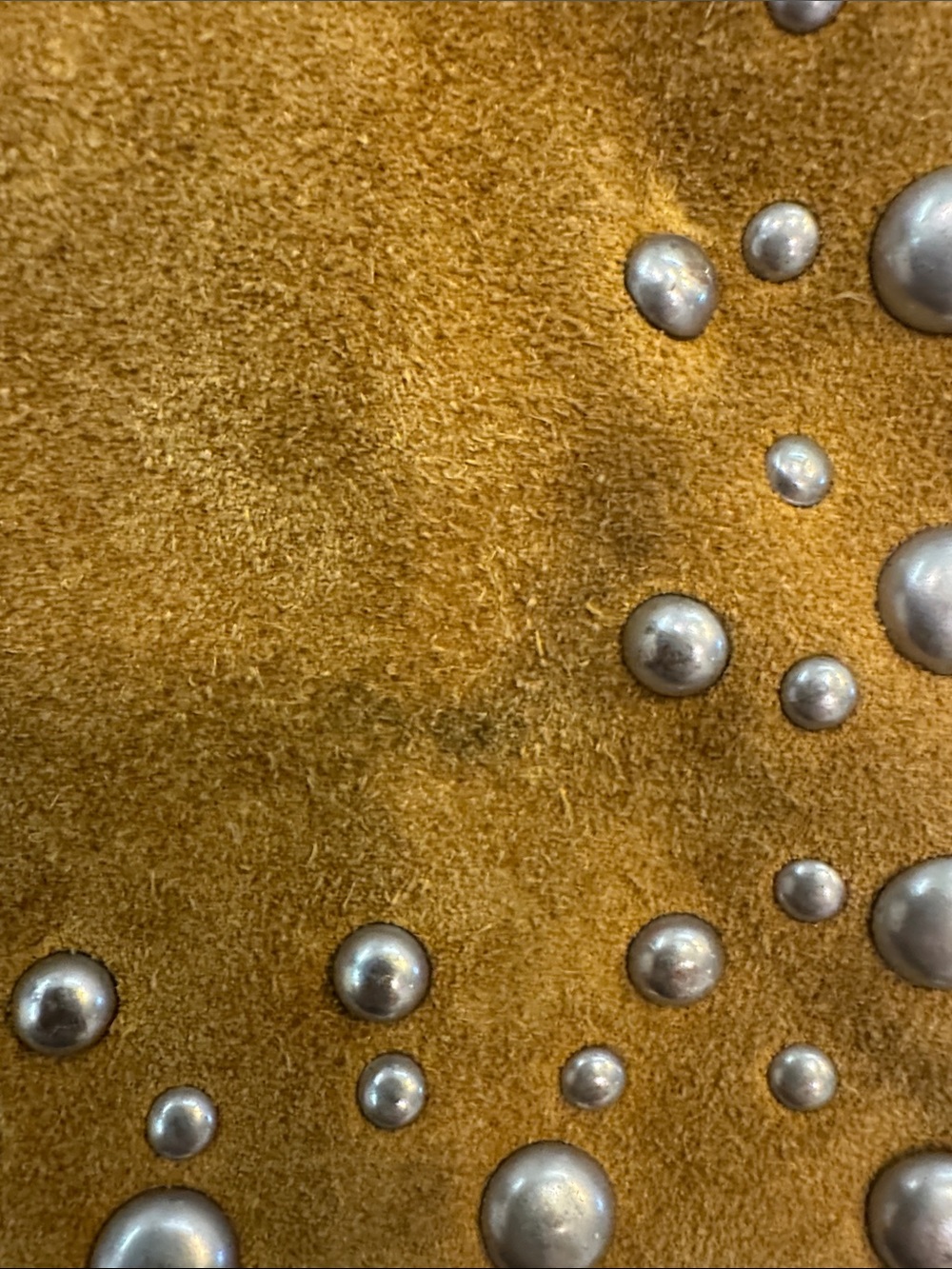 Free People Suede Studded Mustard Clutch - Women's Wallet - Picture 7 of 7